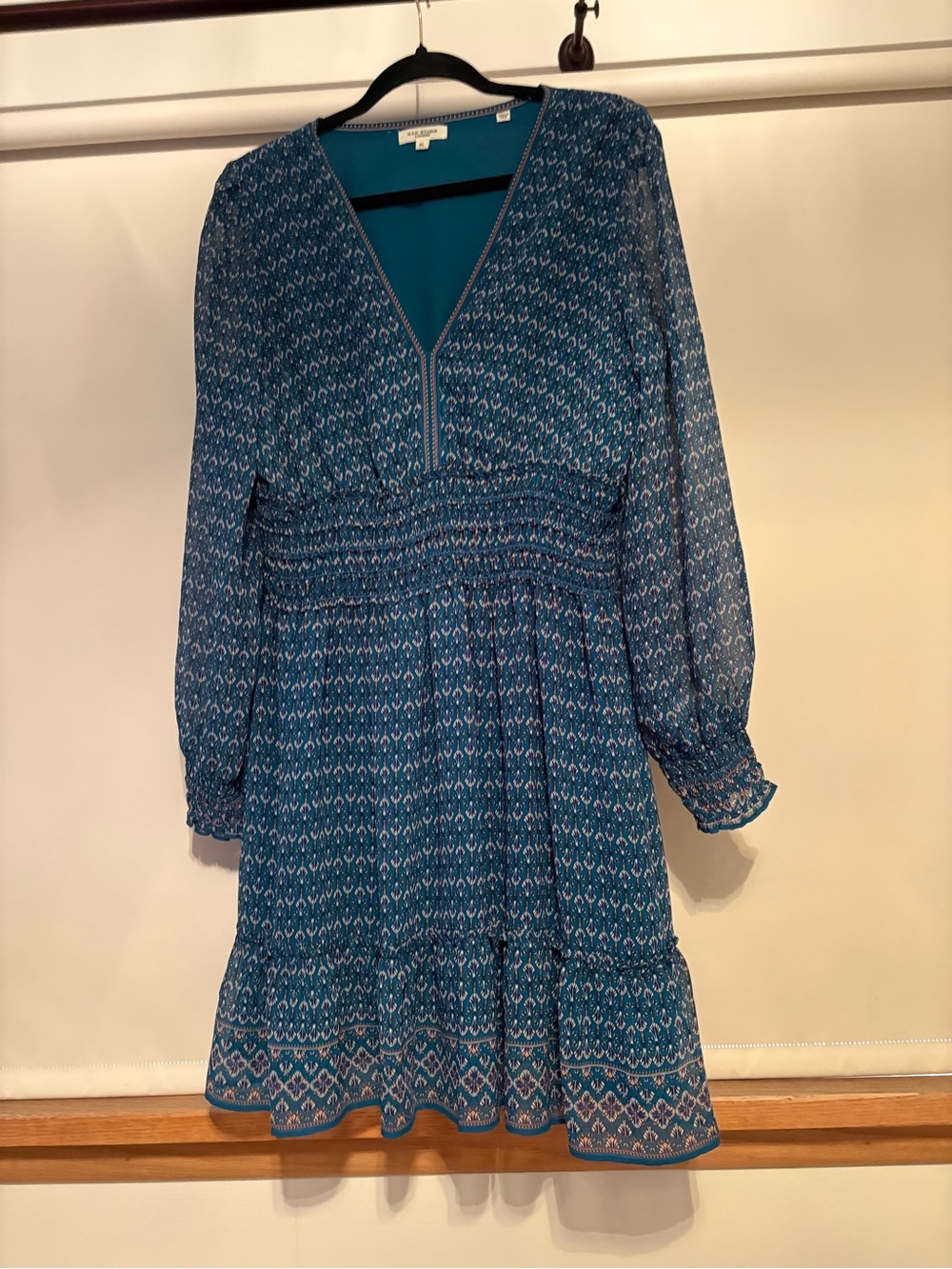 Teal Patterned Dress